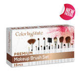 Color Institute 15 Piece  Brush set With pouch.